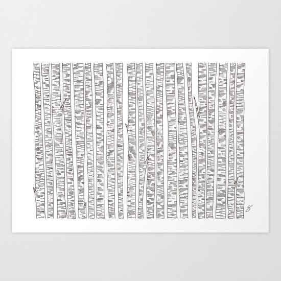 Lost In Stripes Art Print