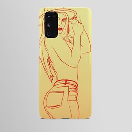 Line Art Girly  Android Case