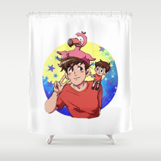Albertsstuff L Love Albertsstuff Boyfriend Shower Curtain By