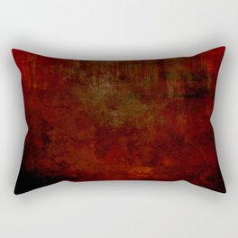 Grunge horror dark red Rectangular Pillow