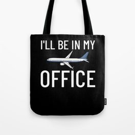 Airplane Pilot Plane Aircraft Flyer Flying Tote Bag