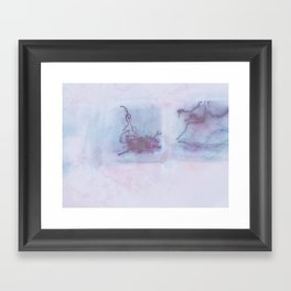 Tail-end Marble Framed Art Print