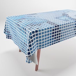 Blue mosaic Tablecloth