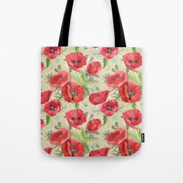 Cheerful Poppies Tote Bag