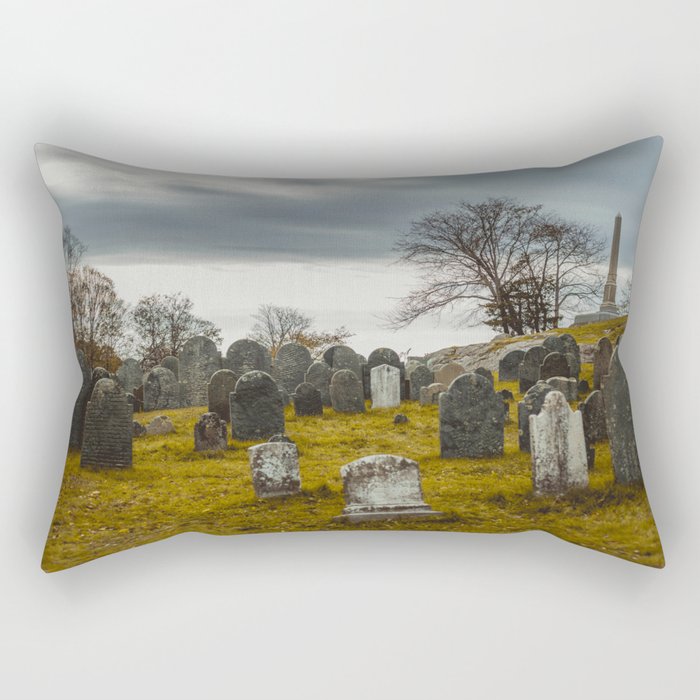 Old Burial Hill, Salem, MA Rectangular Pillow