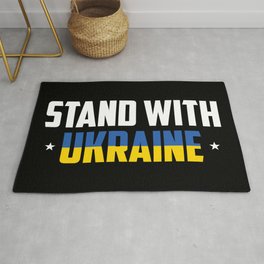 Stand With Ukraine Area & Throw Rug