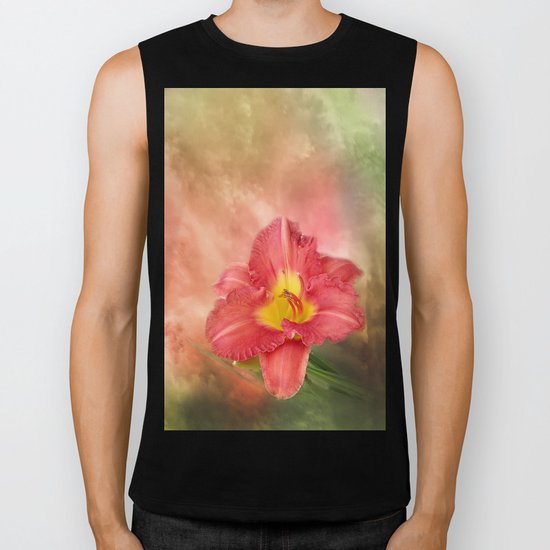 Beautiful day lily Biker Tank