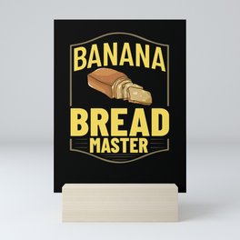 Banana Bread Recipe Chocolate Chip Nuts Vegan Mini Art Print