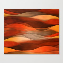 "Sea of sand and caramel waves" Canvas Print