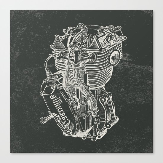 Engine Canvas Print