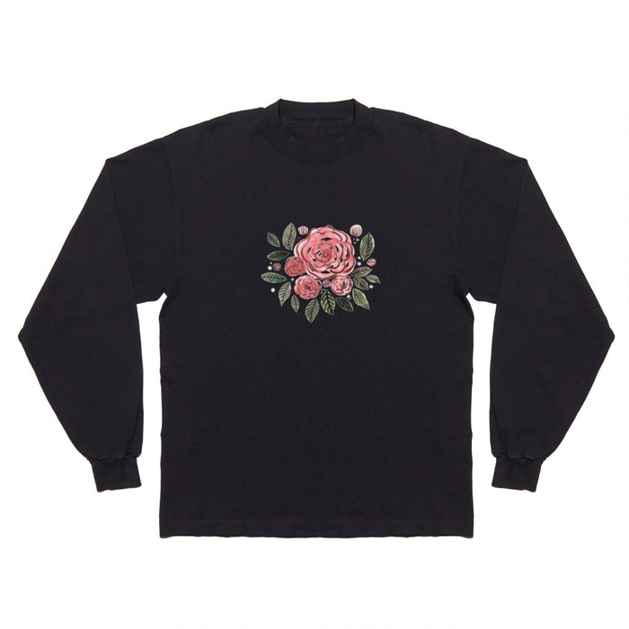 Spring roses bouquet - vintage Long Sleeve T Shirt