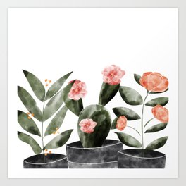 Cactus Watercolor Art Prints For Any Decor Style Society6