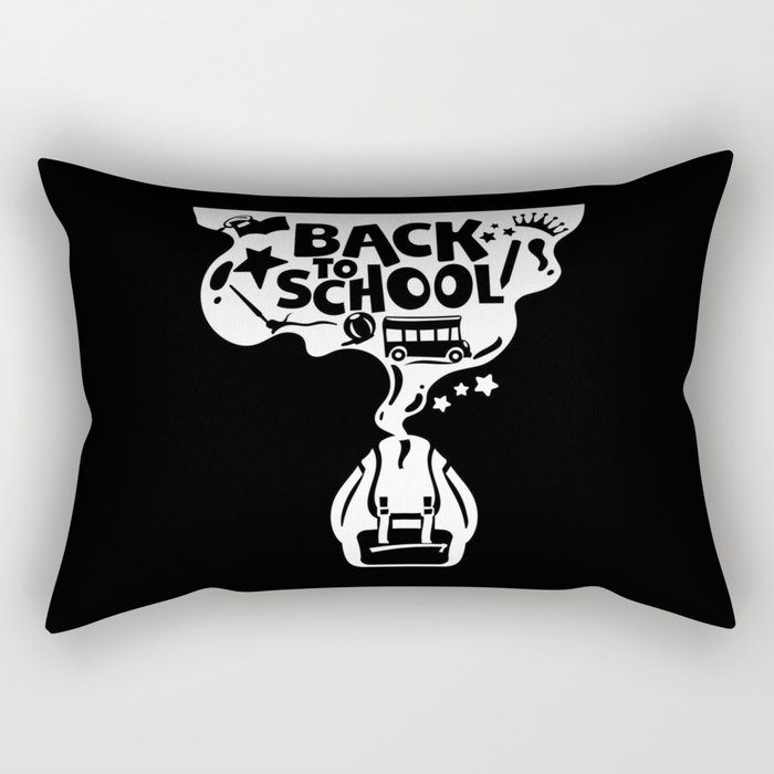 Back To School Cool Illustration Children Rectangular Pillow