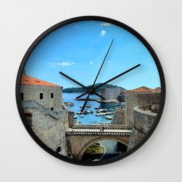 Dubrovnik Old Town , Croatia Wall Clock | Landscape, Coast, Europe, Sea, Photo, Ragusa, Town, View, Travel, Croatia 