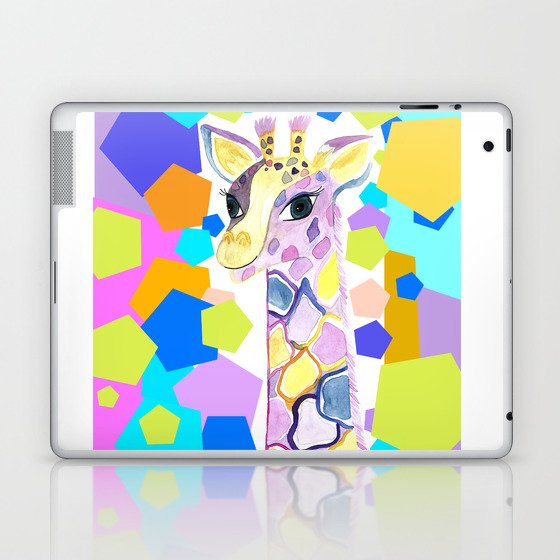 Colorful Abstract giraffe Laptop & iPad Skin