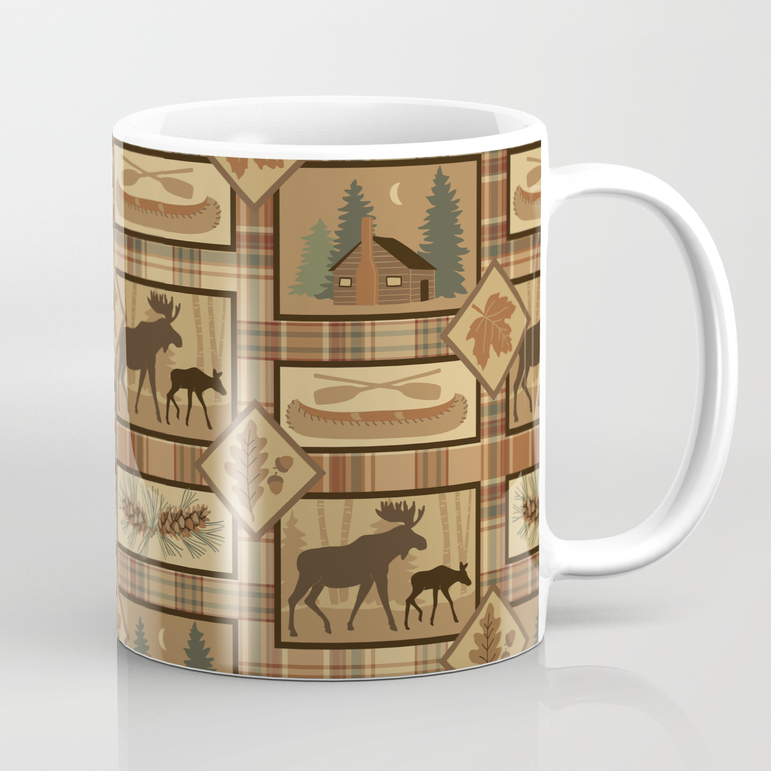 Moose Cabin Coffee Mug By Bpixton Society6