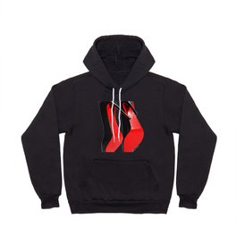 womens Red and black high heel shoes Hoody