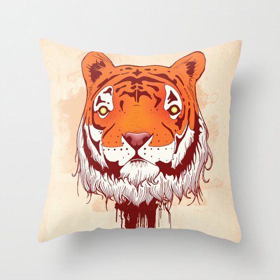 Man Eater Throw Pillow