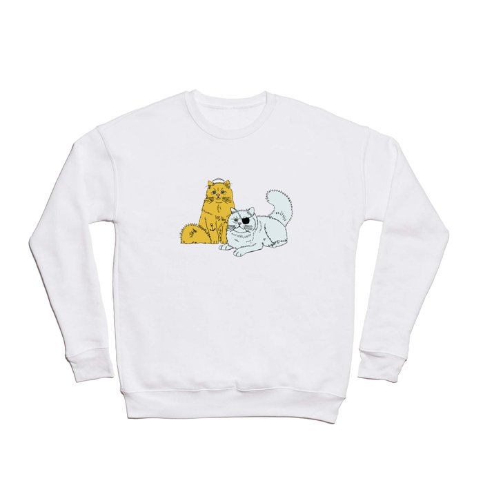 Navy Cats Crewneck Sweatshirt
