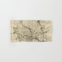 Tallahassee Minimalist Map - USA City Map Hand & Bath Towel