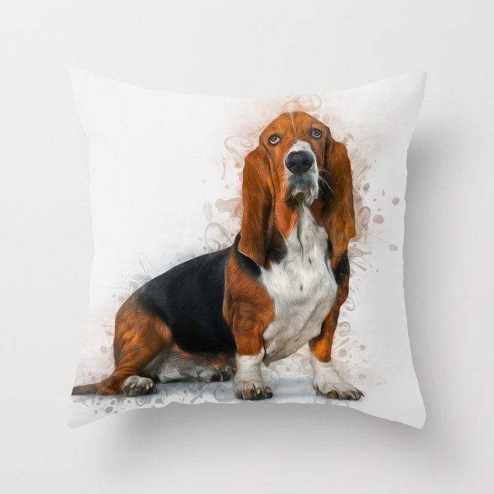 basset hound pillow