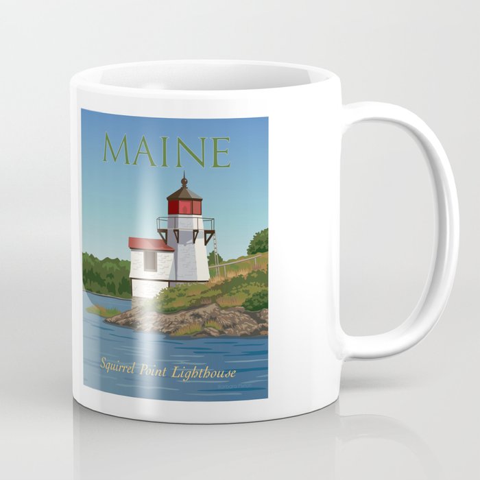 Squirrel Point Lighthouse Maine Coffee Mug