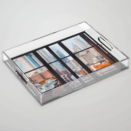 New York City Window Acrylic Tray
