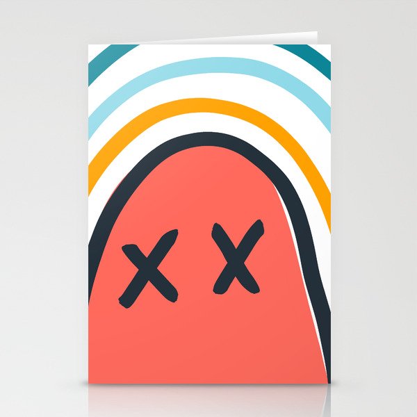 Brood not, Moon, so wildly bright Stationery Cards