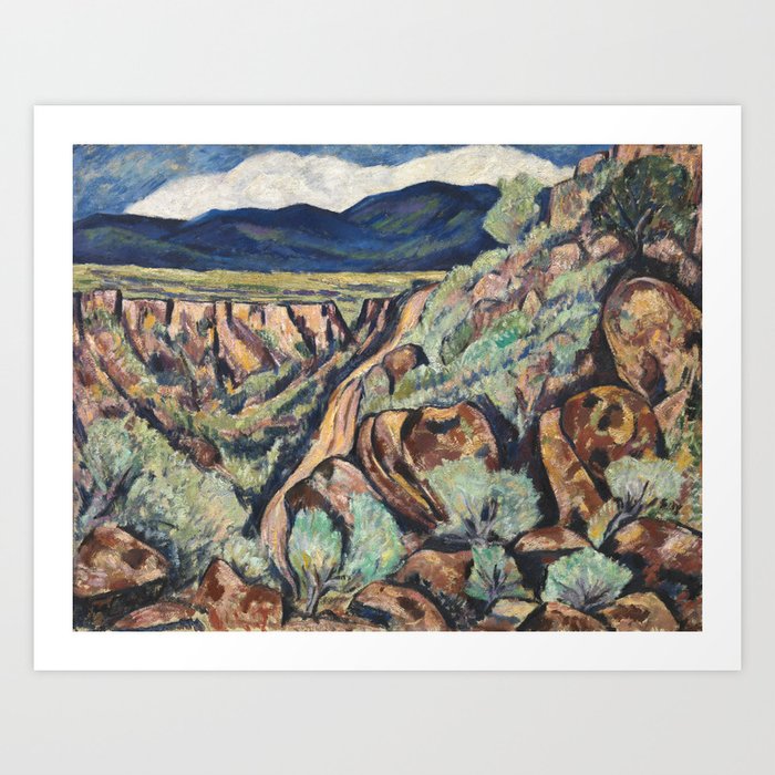 New Mexico Landscape By Marsden Hartley Art Print Fineearthprints New Mexico Landscape By Marsden Hartley Art Print