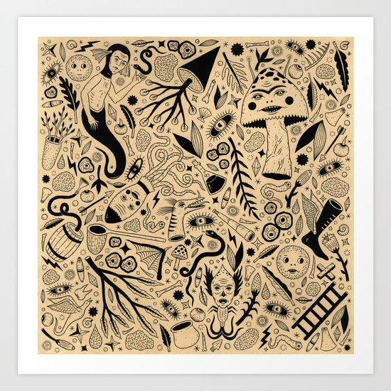 Curious Collection No. 9 Art Print