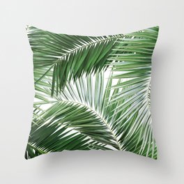 Palm Jungle Pattern #1 #tropical #wall #art #society6 Throw Pillow