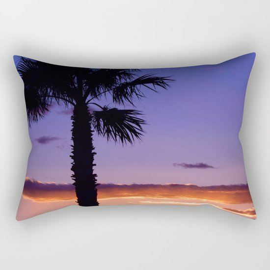 Palm Sunset - V Rectangular Pillow