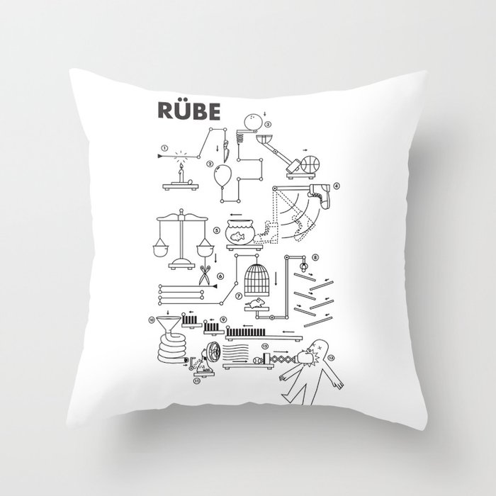 Rube Throw Pillow