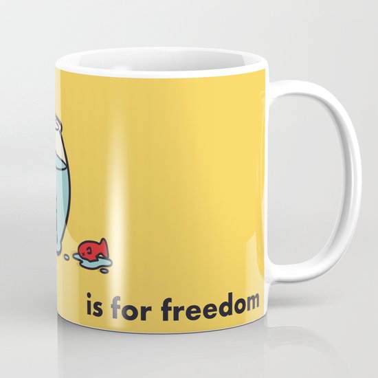 F is for freedom - the irony Mug