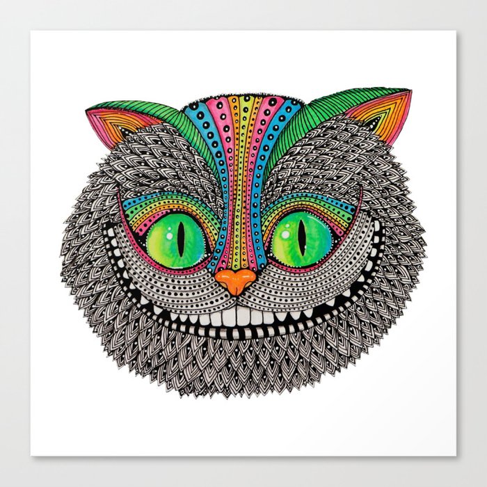 Alice´s cheshire cat by Luna Portnoi Canvas Print