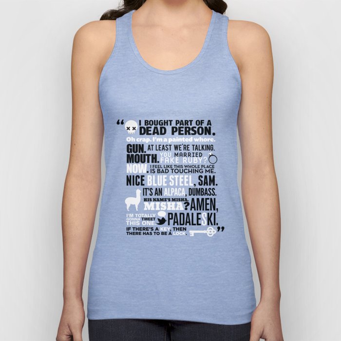 Supernatural - The French Mistake Quotes Tank Top