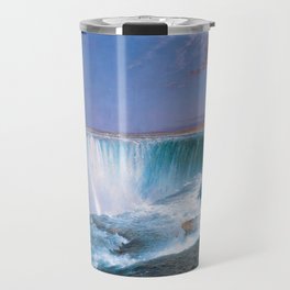 Frederic Edwin Church (American, 1826–1900) - Title: NIAGARA - Date: 1857 - Style: Romanticism / Luminism (Hudson River School) - Genre: Natural Landscape - Media: Oil on canvas - Digitally Enhanced Version (1800dpi) - Travel Mug
