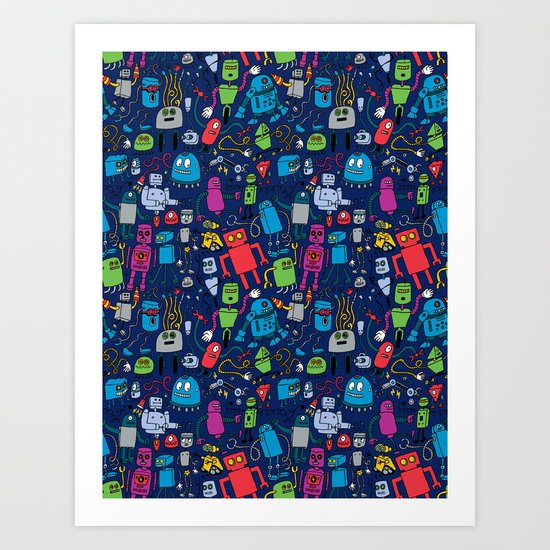 Robots Forever! Art Print