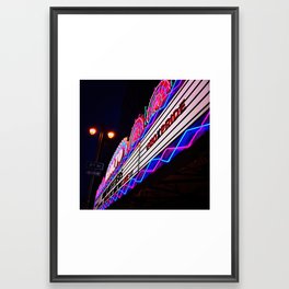 Electric Neon Marquee Framed Art Print