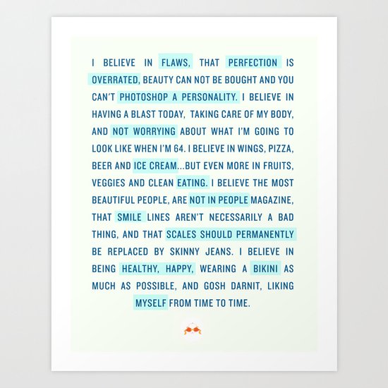 I believe... Art Print