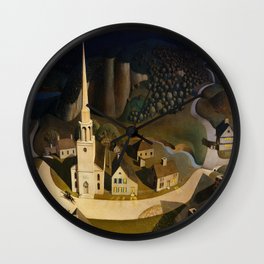 Grant Wood's The Midnight Ride of Paul Revere Wall Clock