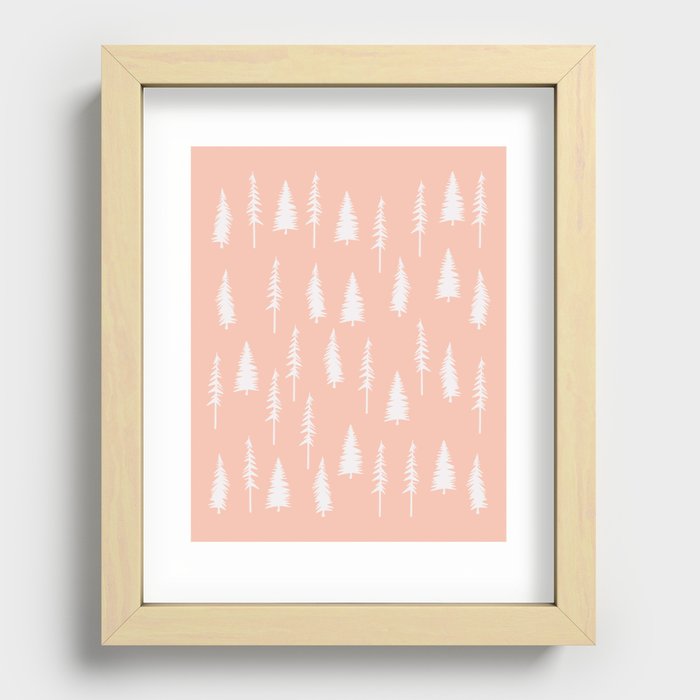 Ancient Forest (Arcadia Pink) Recessed Framed Print