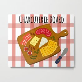 Charcuterie Board Metal Print