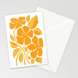 Block Floral Hibiscus Stationery Cards