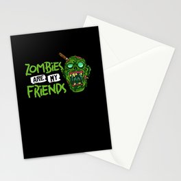 Scary Zombie Halloween Undead Monster Survival Stationery Card
