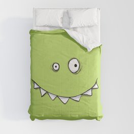 Happy Green Monster Comforter