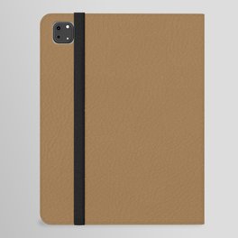 Dark Golden Brown Solid Color Pairs PPG Sahara Splendor PPG1088-7 - All One Single Shade Hue Colour iPad Folio Case