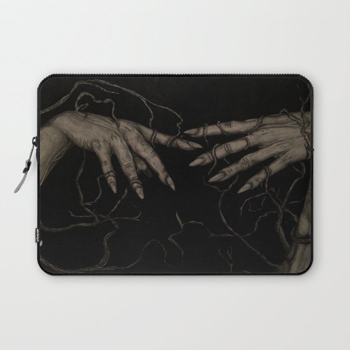 Hands with Branches Laptop Sleeve