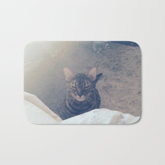 wake up, human Bath Mat