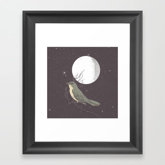 NIGHTINGALE Framed Art Print